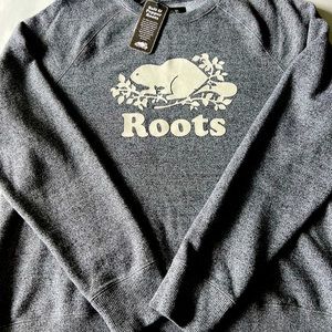 NWT Roots Salt and Pepper original crew sweatshirt.